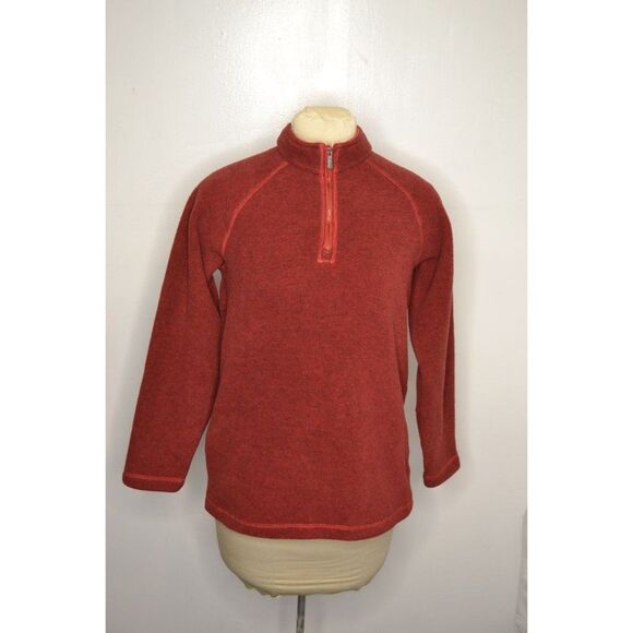 Columbia Youth XL Red 1/4 Zip Pullover Fleece Jacket - Picture 1 of 11